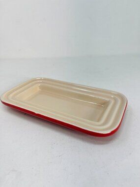 Le Creuset Stoneware Butter Dish [BASE ONLY] Cerise Red 15-10